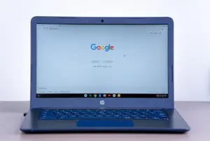 SERP analysis checklist on laptop screen showing search results