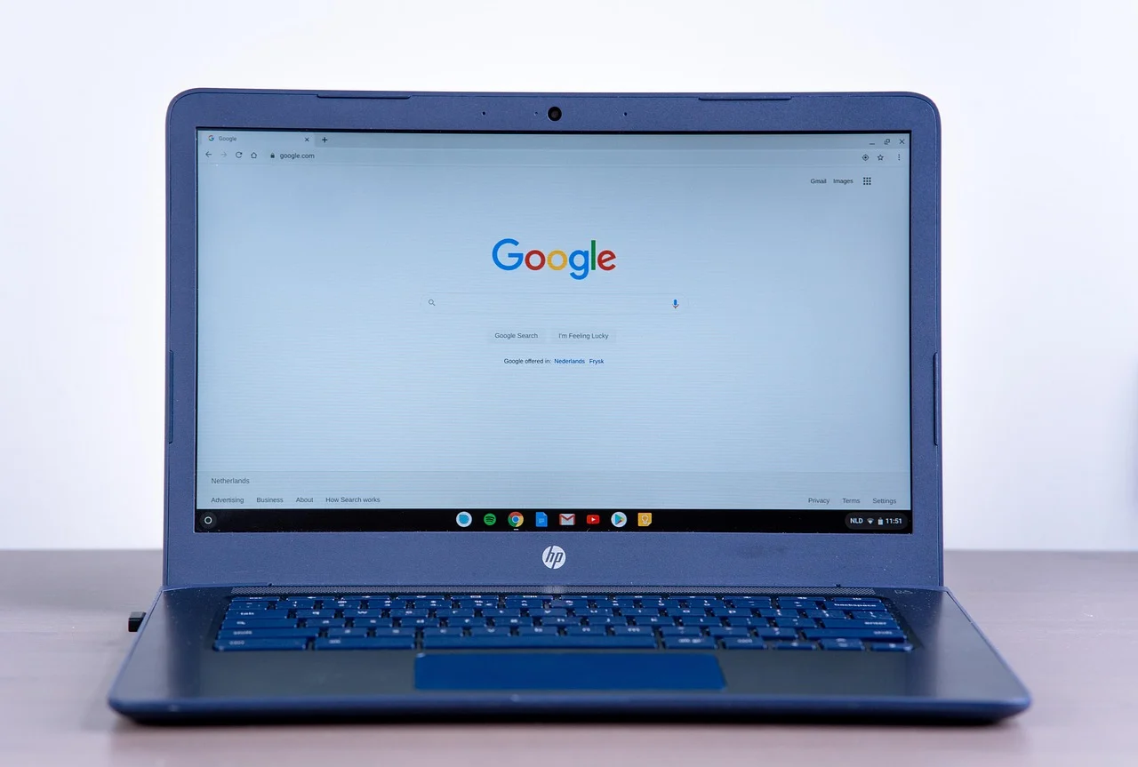 SERP analysis checklist on laptop screen showing search results